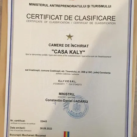 Pensiune Casa Kaly Costineşti